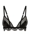 Dolce & Gabbana Black Soft Cup Triangle Bra In Black