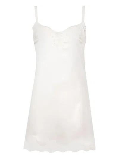 DOLCE & GABBANA LACE-DETAILING SILK-BLEND CAMISOLE