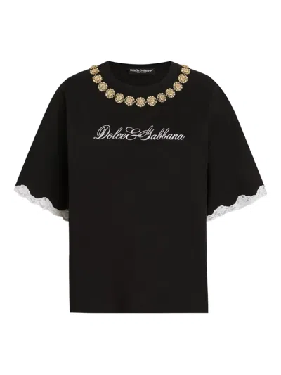 Dolce & Gabbana Lace-detailing T-shirt