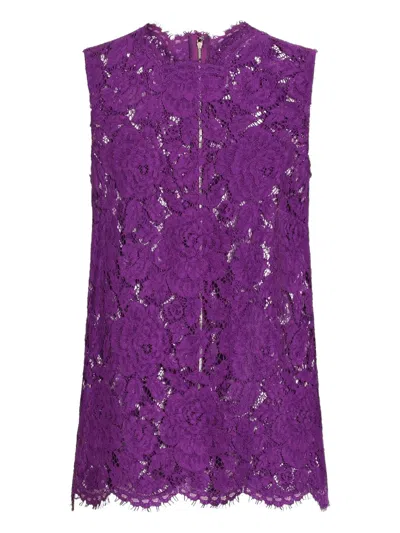 Dolce & Gabbana Top In Purple