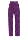 Dolce & Gabbana Cordonetto Lace Trousers In Purple