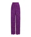 Dolce & Gabbana Cordonetto Lace Trousers In Purple