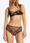 Dolce & Gabbana Lace Double-strap Bra In Black