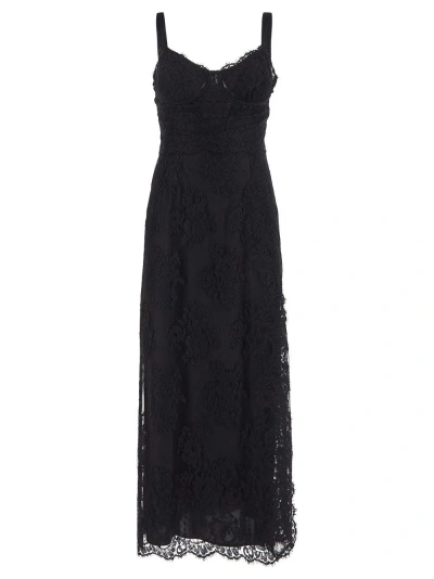 Dolce & Gabbana Lace Dress In Black