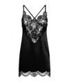 Dolce & Gabbana Lace-embroidered Satin Camisole In Black