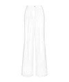 Dolce & Gabbana Lace Flower Bell Bottoms In White