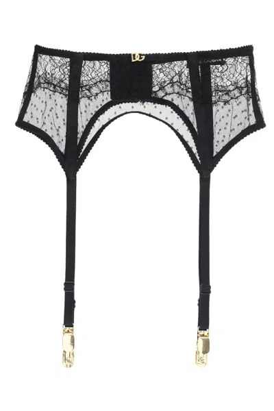 DOLCE & GABBANA DOLCE & GABBANA LACE GARTER BELT WITH LOGO