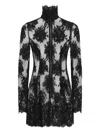 Dolce & Gabbana One-piece Cordonetto Lace Dress In Black