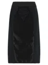 Dolce & Gabbana Lace Insert Skirt Skirts Black In Black