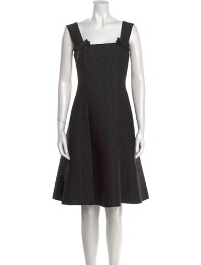 Pre-owned Dolce & Gabbana Lace Knee-length Dress In Black