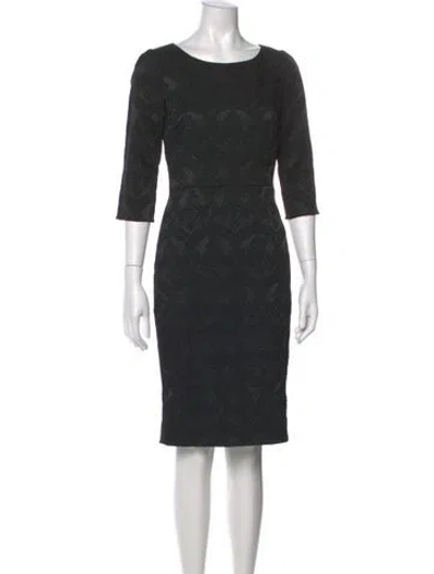 Pre-owned Dolce & Gabbana Lace Knee-length Dress In Black