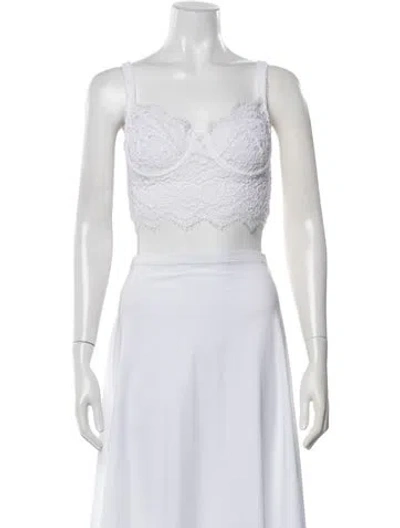 Pre-owned Dolce & Gabbana Lace Lace Pattern Nightgown W/ Tags In White