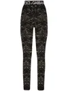 Dolce & Gabbana Logo Casual Pants In Black
