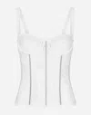 Dolce & Gabbana Lace Lingerie Bustier With Straps In White