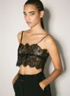 Dolce & Gabbana Floral Lace Corset In Black