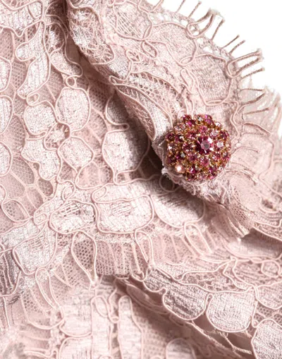 Dolce & Gabbana Lace Long Sleeves Evening Gown In Pattern