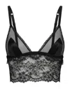 Dolce & Gabbana Lace Longline Bralette In Black