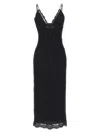 Dolce & Gabbana Dolce  Gabbana Lace Calf-length Slip Dress In Black