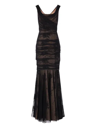 Dolce & Gabbana Lace Maxi Dress In Black