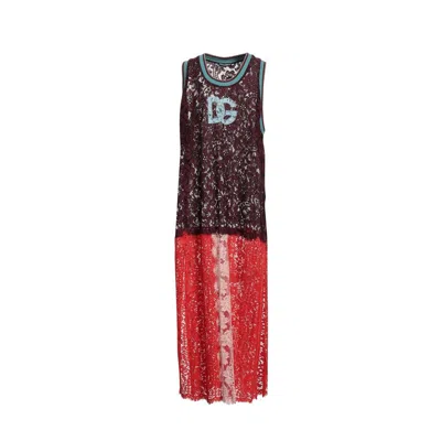 DOLCE & GABBANA LACE MAXI DRESS