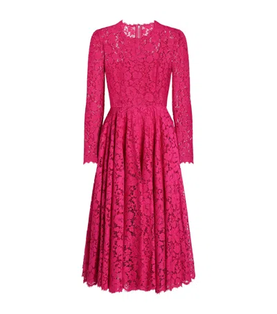 DOLCE & GABBANA LACE MIDI DRESS