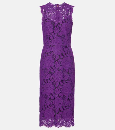 Dolce & Gabbana Lace Midi Dress