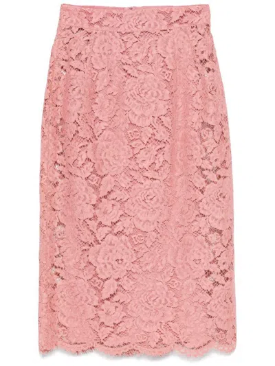 DOLCE & GABBANA DOLCE & GABBANA LACE MIDI SKIRT