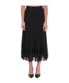 Dolce & Gabbana Dolce&gabbana Women Lace Midi Skirt In Black