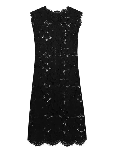 Dolce & Gabbana Lace Mini Dress In Multi