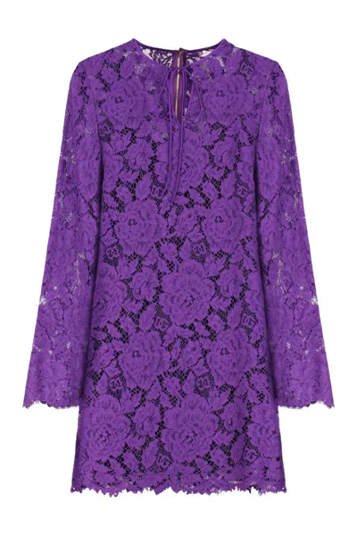 DOLCE & GABBANA DOLCE & GABBANA LACE MINI DRESS