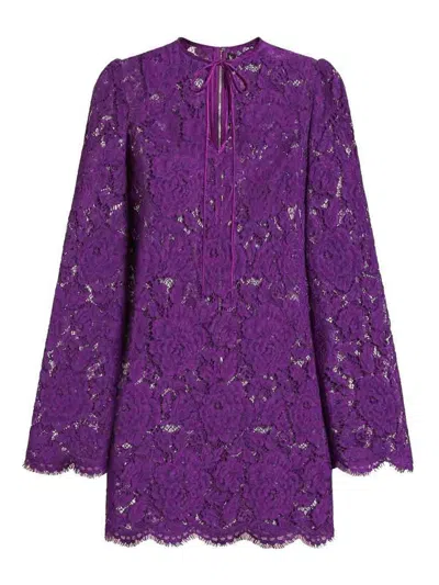 DOLCE & GABBANA LACE MINI DRESS