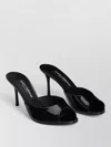 Dolce & Gabbana 75mm Vernice Patent Leather Mule Sandals In Black