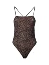 Dolce & Gabbana Lace Overlay One-piece Swimsuit In Black