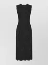 Dolce & Gabbana Stretch Midi Dress Sleeveless In Black