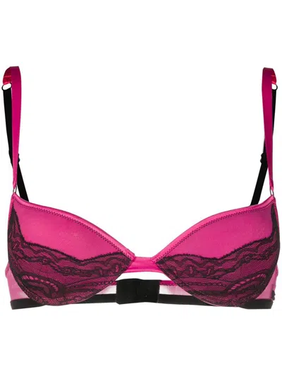 Dolce & Gabbana Dolce&gabbana Lace Panel Bra In Multicolor