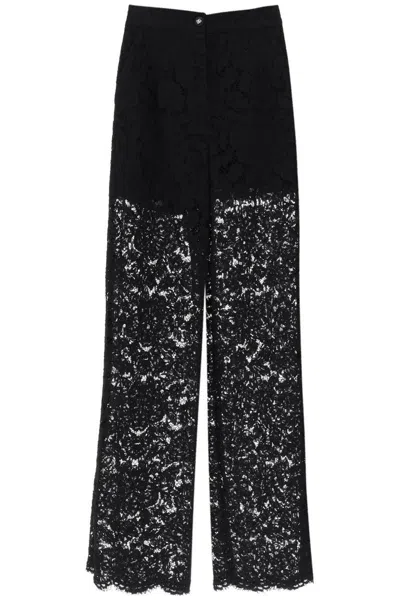 Dolce & Gabbana Lace Pants In Multicolor