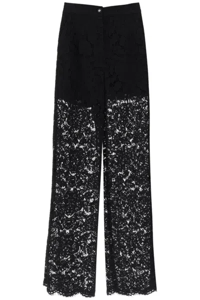Dolce & Gabbana Lace Pants In Black