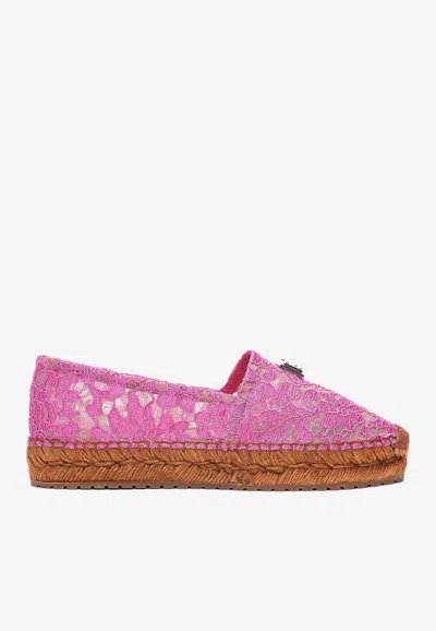 DOLCE & GABBANA LACE ESPADRILLES