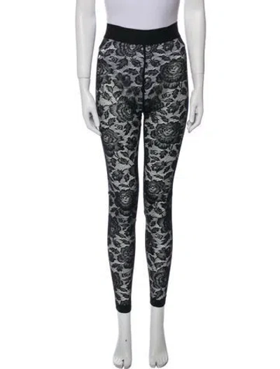 Pre-owned Dolce & Gabbana Lace Pattern Lace Trim Embellishment Lounge Set In Multi
