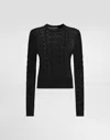 Dolce & Gabbana Pull-over En Dentelle In Black