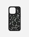 Dolce & Gabbana Floral Logo-patch Iphone Pro Max Case In Multicolor