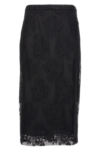 DOLCE & GABBANA DOLCE & GABBANA LACE SHEATH SKIRT