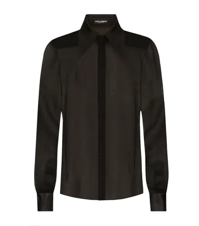 DOLCE & GABBANA LACE SHEER SHIRT