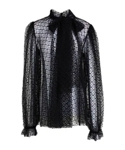 Dolce & Gabbana Lace Shirt In Black