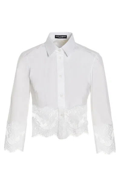 Dolce & Gabbana Lace Shirt In White