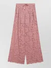 Dolce & Gabbana Lace Shorts Elastic Waistband Scalloped Hem In Pink