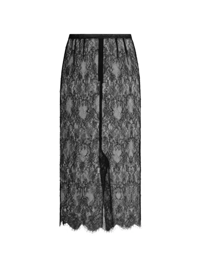 Dolce & Gabbana Lace Skirt In Black