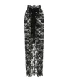 Dolce & Gabbana Chantilly Lace Long Skirt In Black