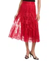 Dolce & Gabbana Lace Skirt In Red