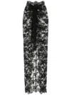 Dolce & Gabbana Chantilly Lace Long Skirt In Schwarz